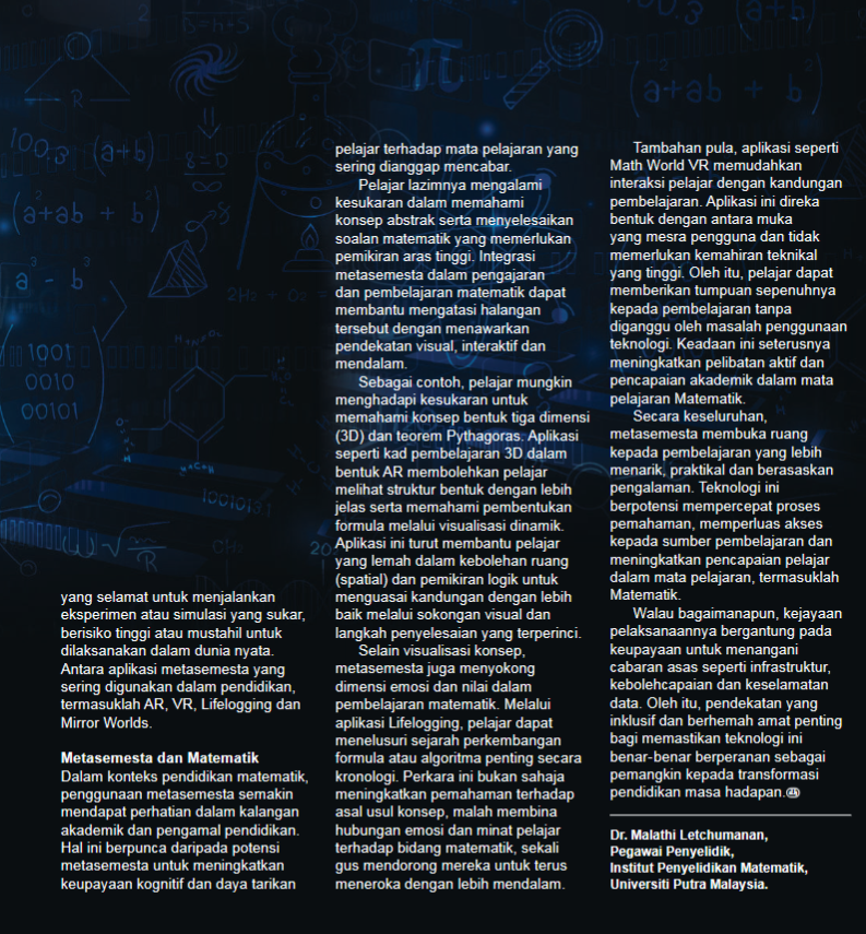 Metaverse and the Transformation of Mathematics Learning