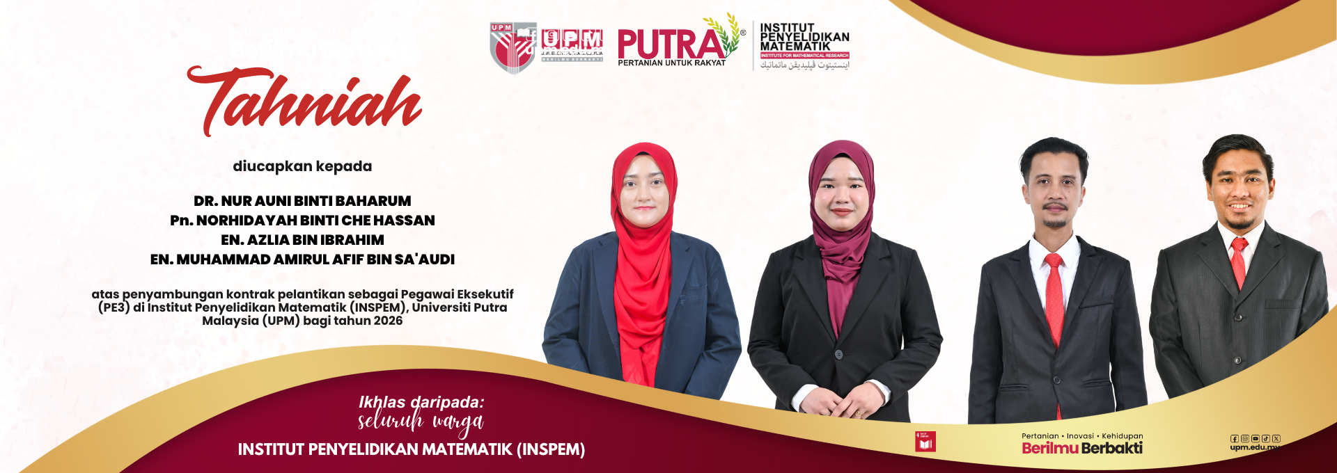 Tahniah PE3