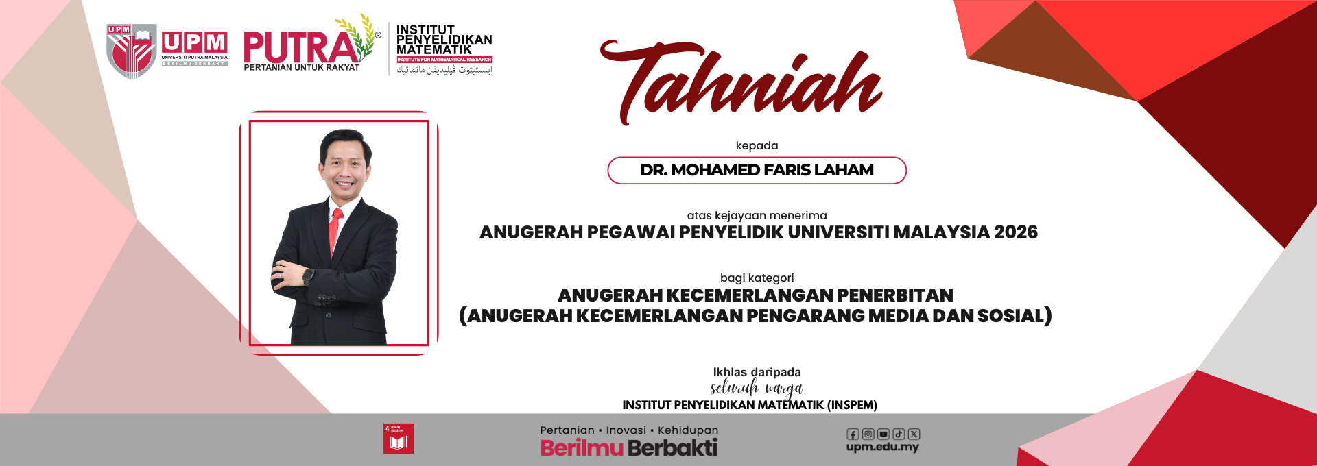Tahniah Dr. Faris